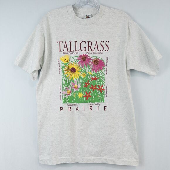 Fruit of the Loom Other - Vintage Fruit Of The Loom Single Stitch T-Shirt Tallgrass Prairie Flowers Medium